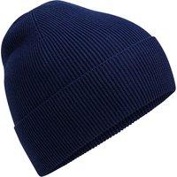 Beechfield Men's Cotton Fine Knit Beanie in Navy