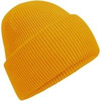 Beechfield Men's Classic Deep Cuffed Beanie in Mustard