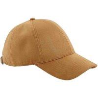 Beechfield Men's 6 Panel Faux Suede Cap in Light Brown