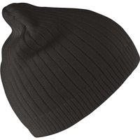 Result Men's Double Knit Beanie in Black