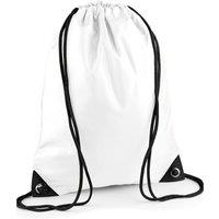 Bagbase Men's Premium Drawstring Bag in White