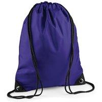 Bagbase Men's Premium Drawstring Bag in Purple
