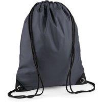 Bagbase Men's Premium Drawstring Bag in Mid Grey