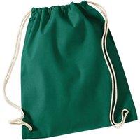 Westford Mill Men's Cotton Drawstring Bag in Bottle Green
