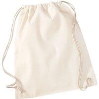 Westford Mill Men's Cotton Drawstring Bag in Natural