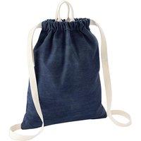 Bagbase Men's Denim Drawstring Bag in Blue