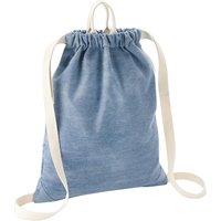 Bagbase Men's Denim Drawstring Bag in Light Blue