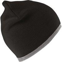Result Men's Reversible Fashion Beanie in Black