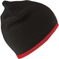 Result Men's Reversible Fashion Beanie in True Black
