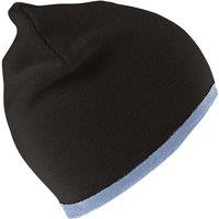 Result Men's Reversible Fashion Beanie in Jet Black