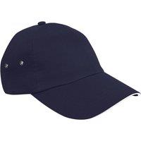 Result Men's Printers Plush Cotton 5 Panel Cap in Navy