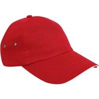 Result Men's Printers Plush Cotton 5 Panel Cap in Red
