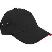 Result Men's Printers Plush Cotton 5 Panel Cap in Black