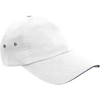 Result Men's Printers Plush Cotton 5 Panel Cap in Off-White
