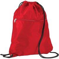 Quadra Men's Premium Drawstring Bag in Red