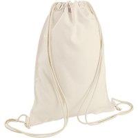 Bagbase Men's Sublimation Drawstring Bag in White