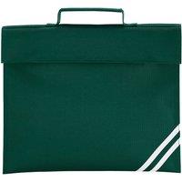 Quadra Men's Classic Reflective Book Bag in Bottle Green