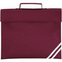 Quadra Men's Classic Reflective Book Bag in Burgundy