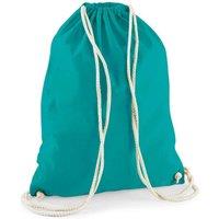 Westford Mill Men's Cotton Drawstring Bag in Emerald