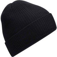 Beechfield Men's Ribbed Polylana Beanie in Black