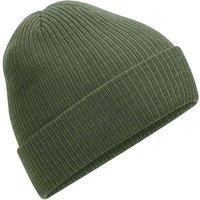 Beechfield Men's Ribbed Polylana Beanie in Dark Olive