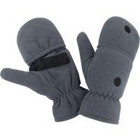 Result Men's Fingerless Gloves in Grey | Size: Large/XL