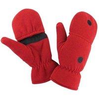Result Men's Fingerless Gloves in Red | Size: S/M