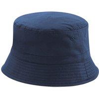 Beechfield Men's Reversible Bucket Hat in Mid Navy | Size: S/M