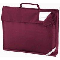 Quadra Men's Reflective Book Bag in Burgundy
