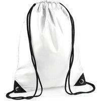 Bagbase Men's Premium Drawstring Bag in White