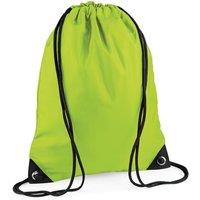 Bagbase Men's Premium Drawstring Bag in Lime