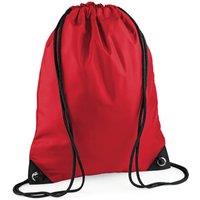 Bagbase Men's Premium Drawstring Bag in Red