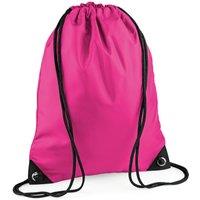 Bagbase Men's Premium Drawstring Bag in Fuchsia