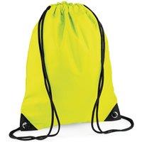 Bagbase Men's Premium Drawstring Bag in Bright Yellow