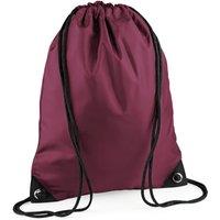 Bagbase Men's Premium Drawstring Bag in Burgundy