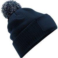 Beechfield Men's Snowstar Patch Beanie in Navy