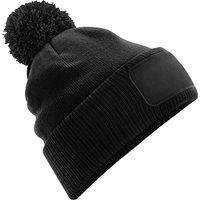Beechfield Men's Snowstar Patch Beanie in Black