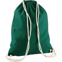 Westford Mill Men's Cotton Drawstring Bag in Bottle Green