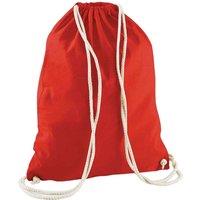 Westford Mill Men's Cotton Drawstring Bag in Light Red