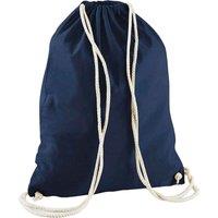 Westford Mill Men's Cotton Drawstring Bag in Navy