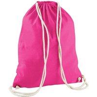 Westford Mill Men's Cotton Drawstring Bag in Fuchsia