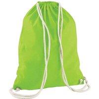 Westford Mill Men's Cotton Drawstring Bag in Lime