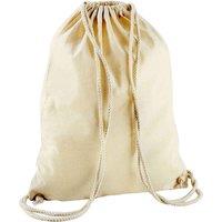 Westford Mill Men's Cotton Drawstring Bag in Natural