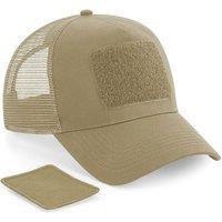 Beechfield Men's Patch Snapback Cap in Light Brown