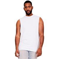 Casual Classics Men's Ringspun Cotton Drop Arm Holes Tank Top in White | Size: 5XL