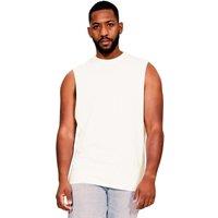 Casual Classics Men's Ringspun Cotton Drop Arm Holes Tank Top in Ecru | Size: 5XL