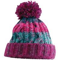 Beechfield Men's Corkscrew Beanie in Pink