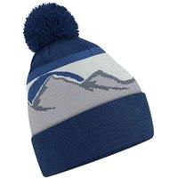 Beechfield Men's Mountain Pom Pom Beanie in Blue