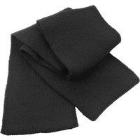 Result Men's Classic Heavy Knit Scarf in Black