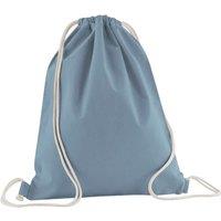 Westford Mill Men's Cotton Drawstring Bag in Duck Egg Blue